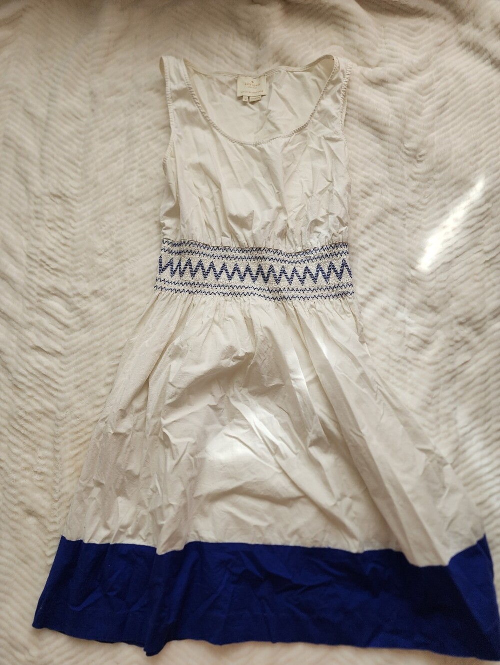 Greek Inspired Blue and White Kate Spade A Line Dress
